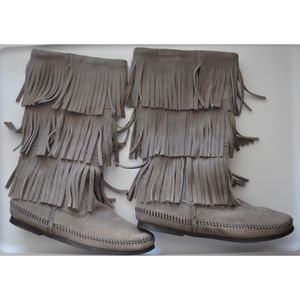 Minnetonka Fringe Boots
